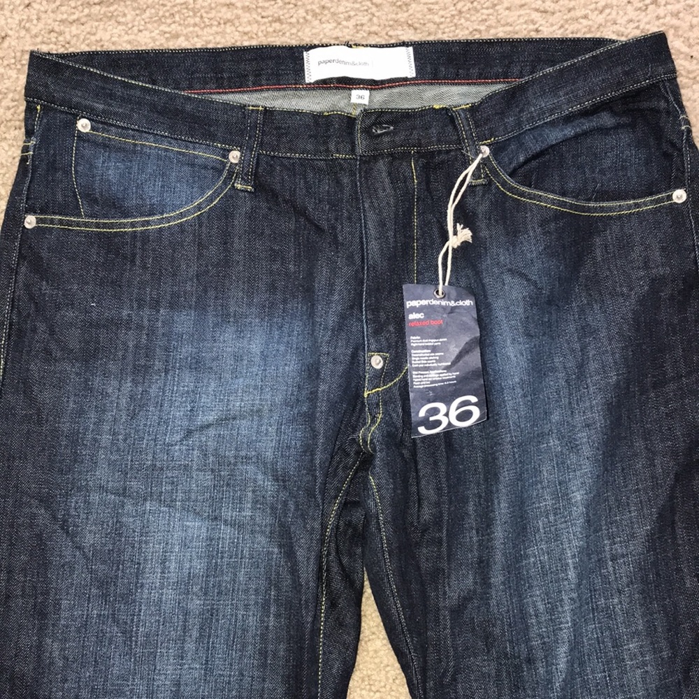 Paperdenim&cloth Men’s 5 pocket jeans/size 36 - Picture 2 of 3